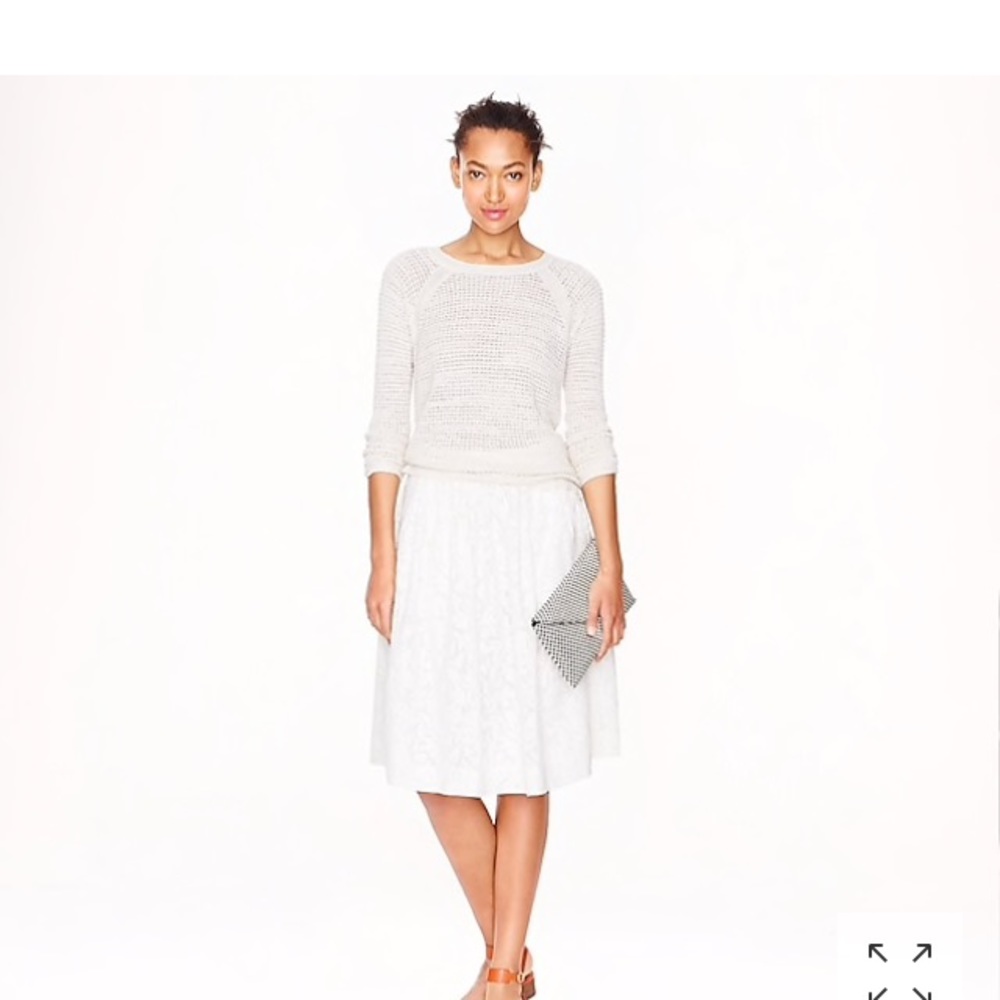 JCREW BURNOUT A-LINE PATIO SKIRT